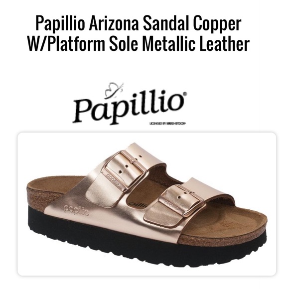 BIRKENSTOCK PAPILLIO LEATHER AZ Copper Platform 39 - Picture 7 of 10